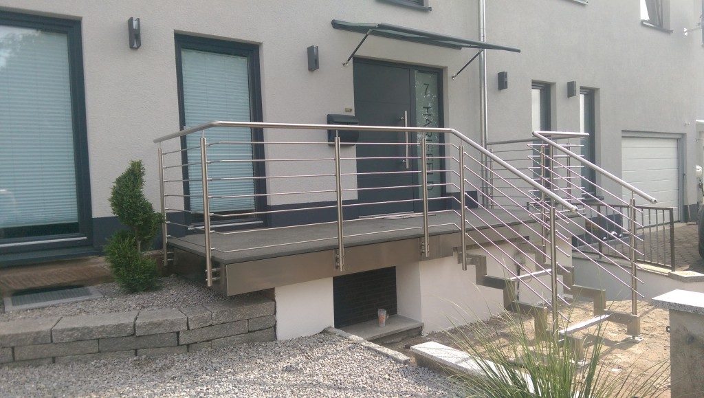 Geländer für Terrasse und Treppe aus Metall