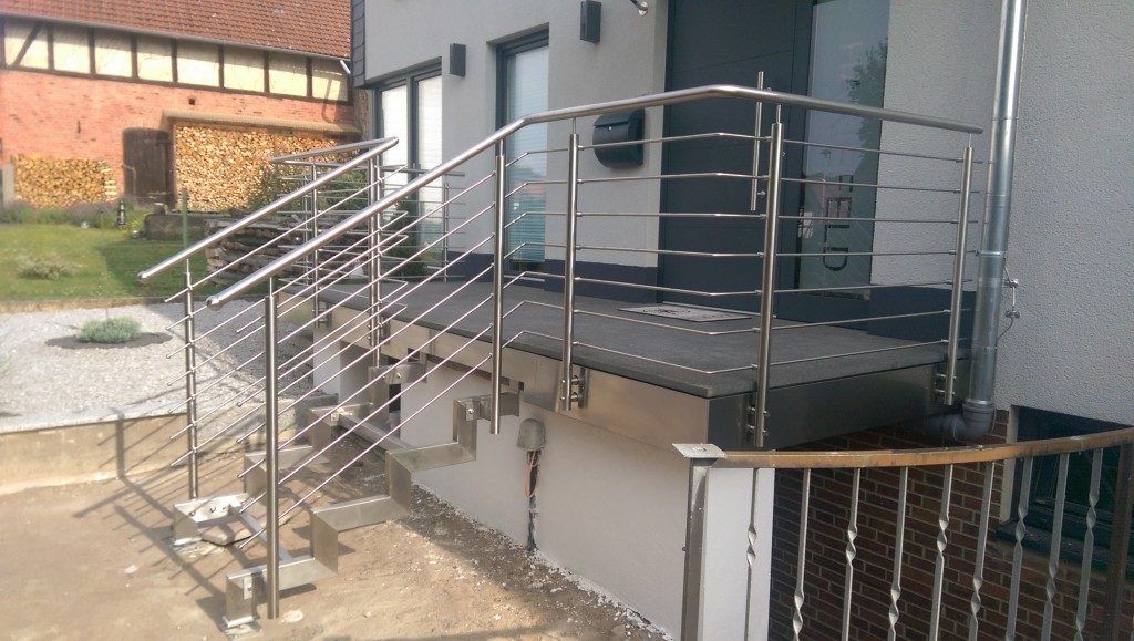 Geländer für Treppe und Terrasse aus Metall