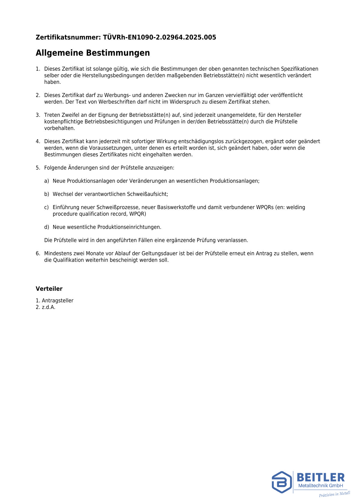 Zertifikate beitler wasserzeichen schweisszertifikat rueckseite blau