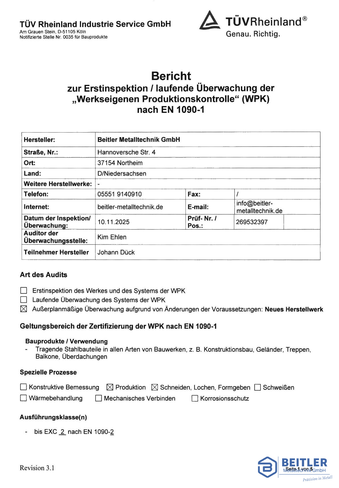 Zertifikate beitler wasserzeichen wpk bericht seite1 blau