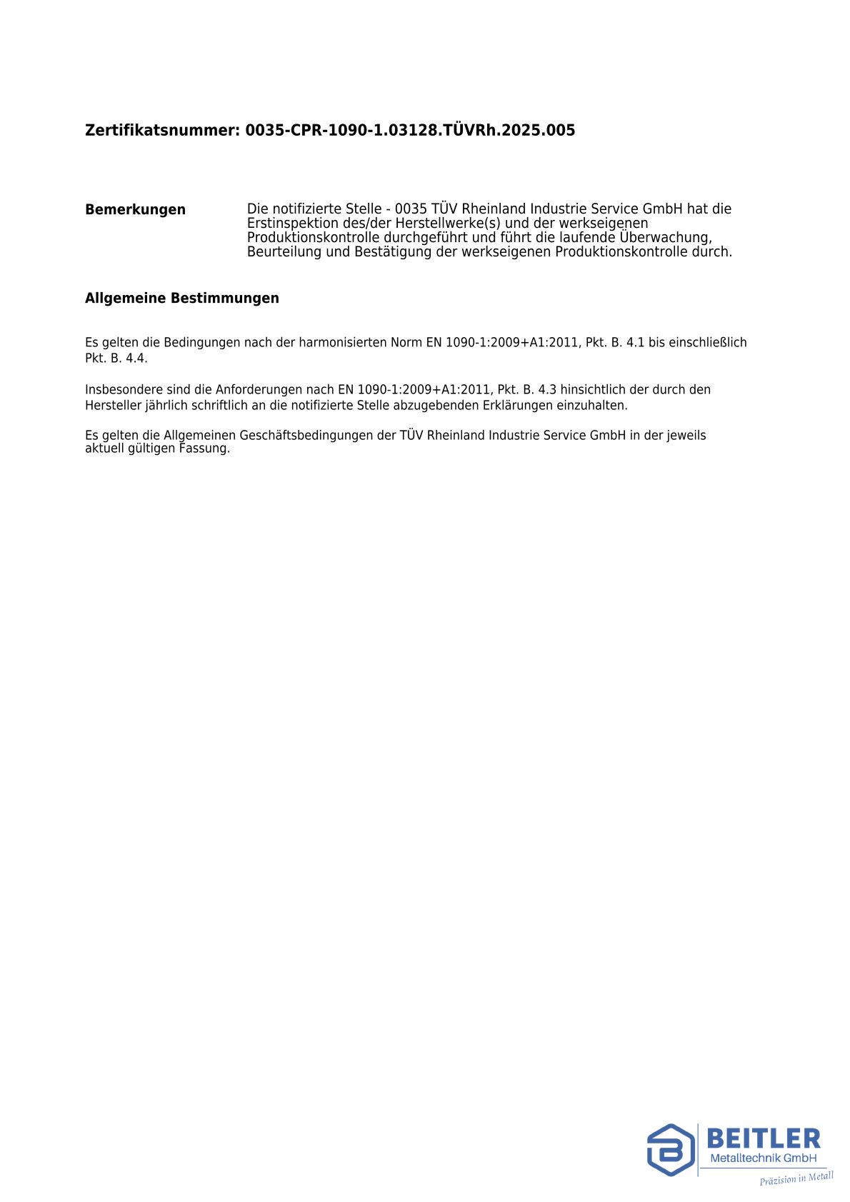 Zertifikate beitler wasserzeichen zertifikat rueckseite blau